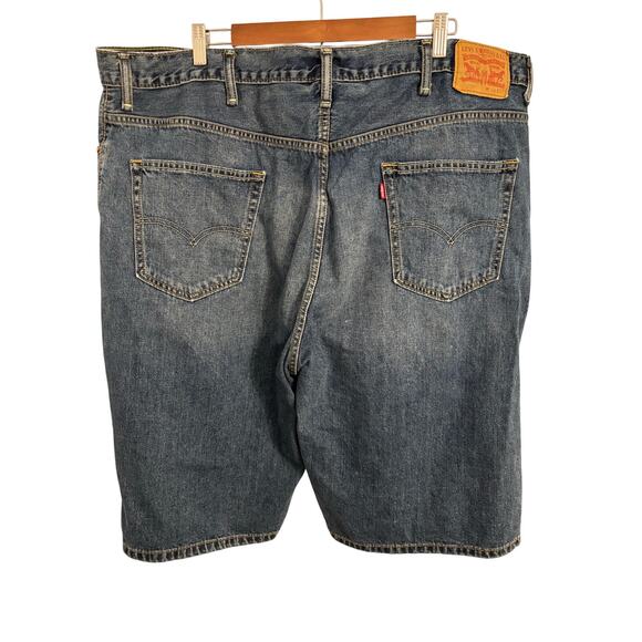 Levi's 569 Men's 44 Denim Shorts Loose Fit Straight 90's Y2K Bermuda Vintage - Picture 3 of 11